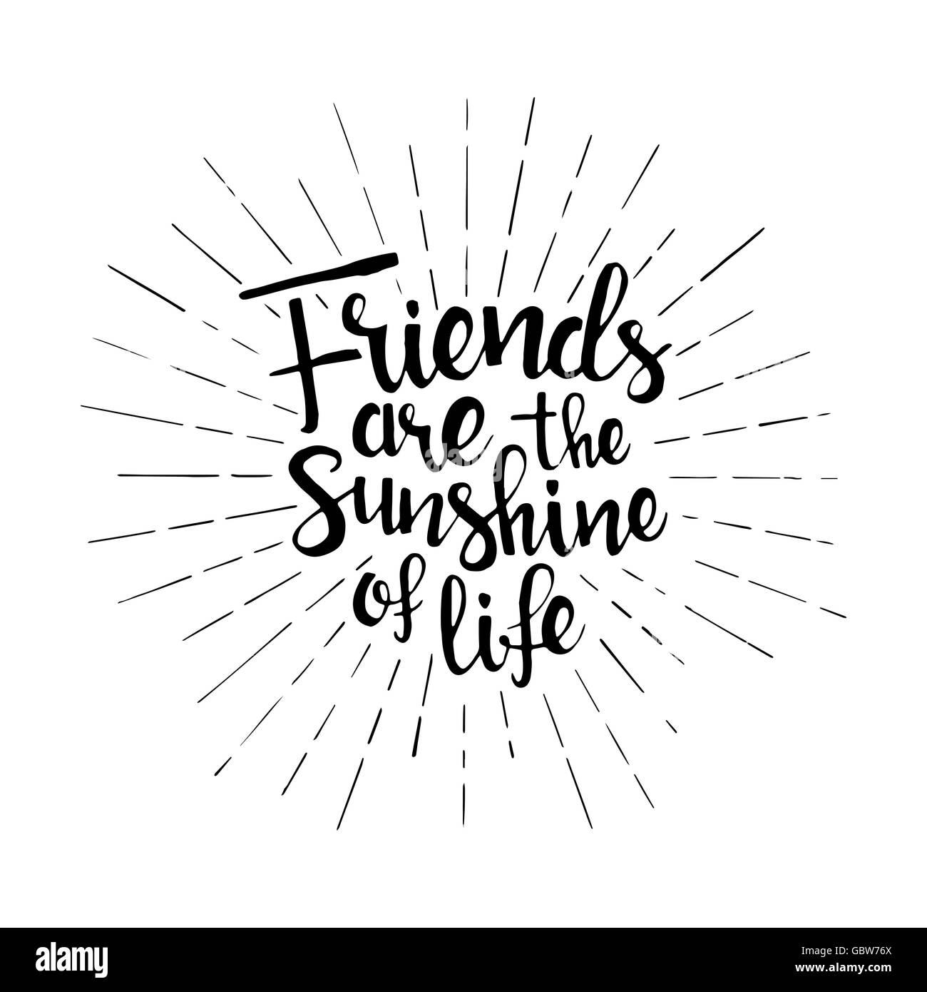 Los Amigos Son El Sol De Vida Letras Escritas A Mano Feliz D a De La