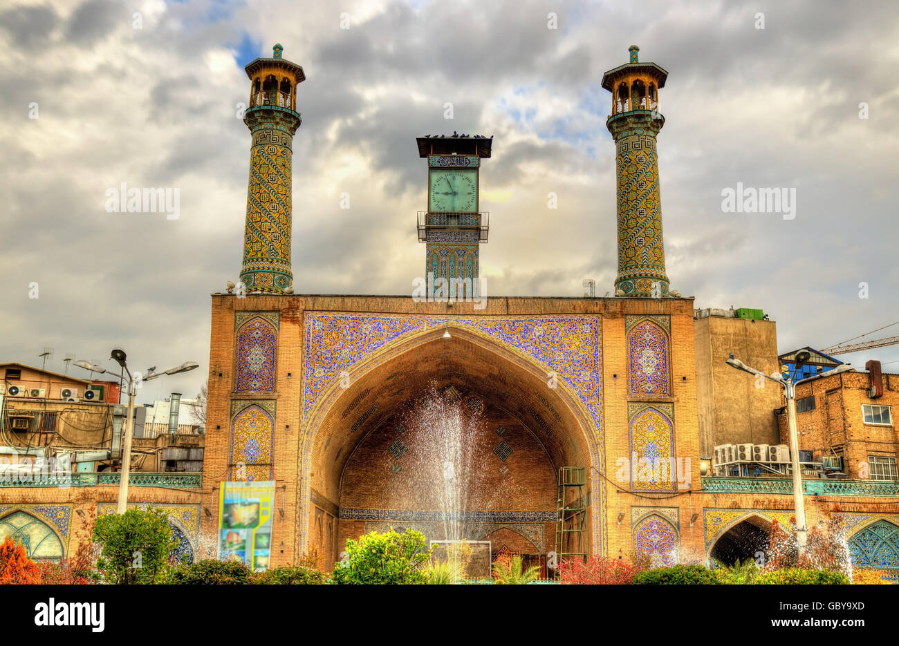 La mezquita de Imam Jomeini en Teherán - Irán Foto de stock