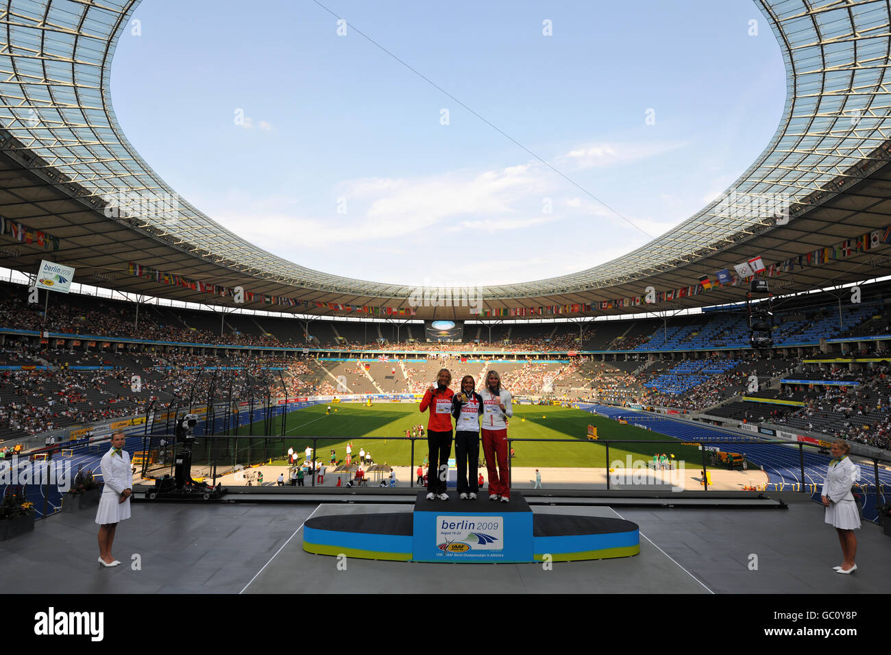 Atletismo - Campeonatos Mundiales de Atletismo de la IAAF - Día 3 - Berlín 2009 - Olympiastadion Foto de stock