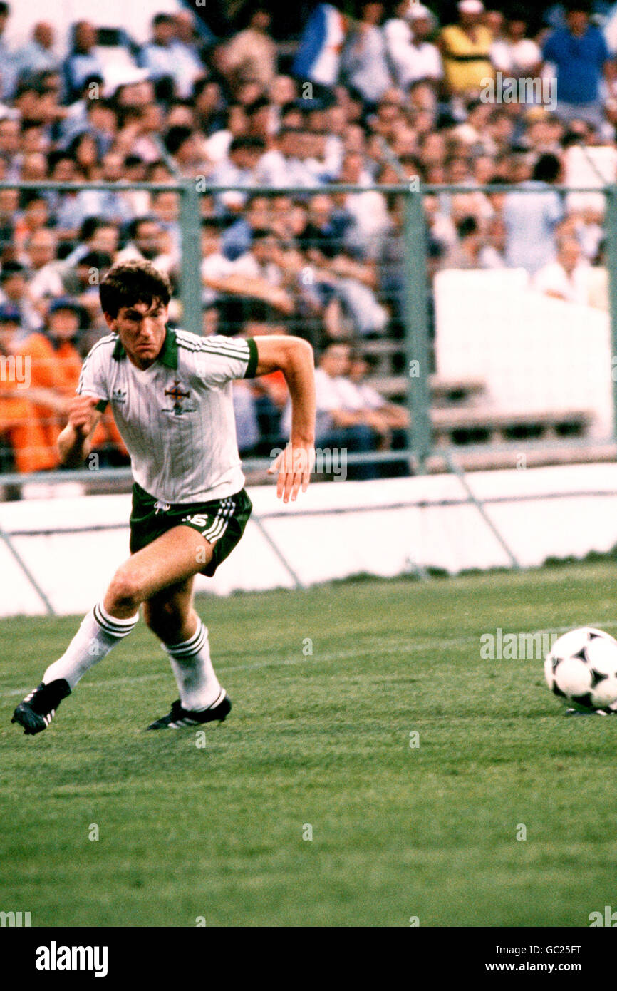 Copa del Mundo de fútbol - España 1982 - Grupo E - Irlanda del Norte contra Yugoslavia Foto de stock
