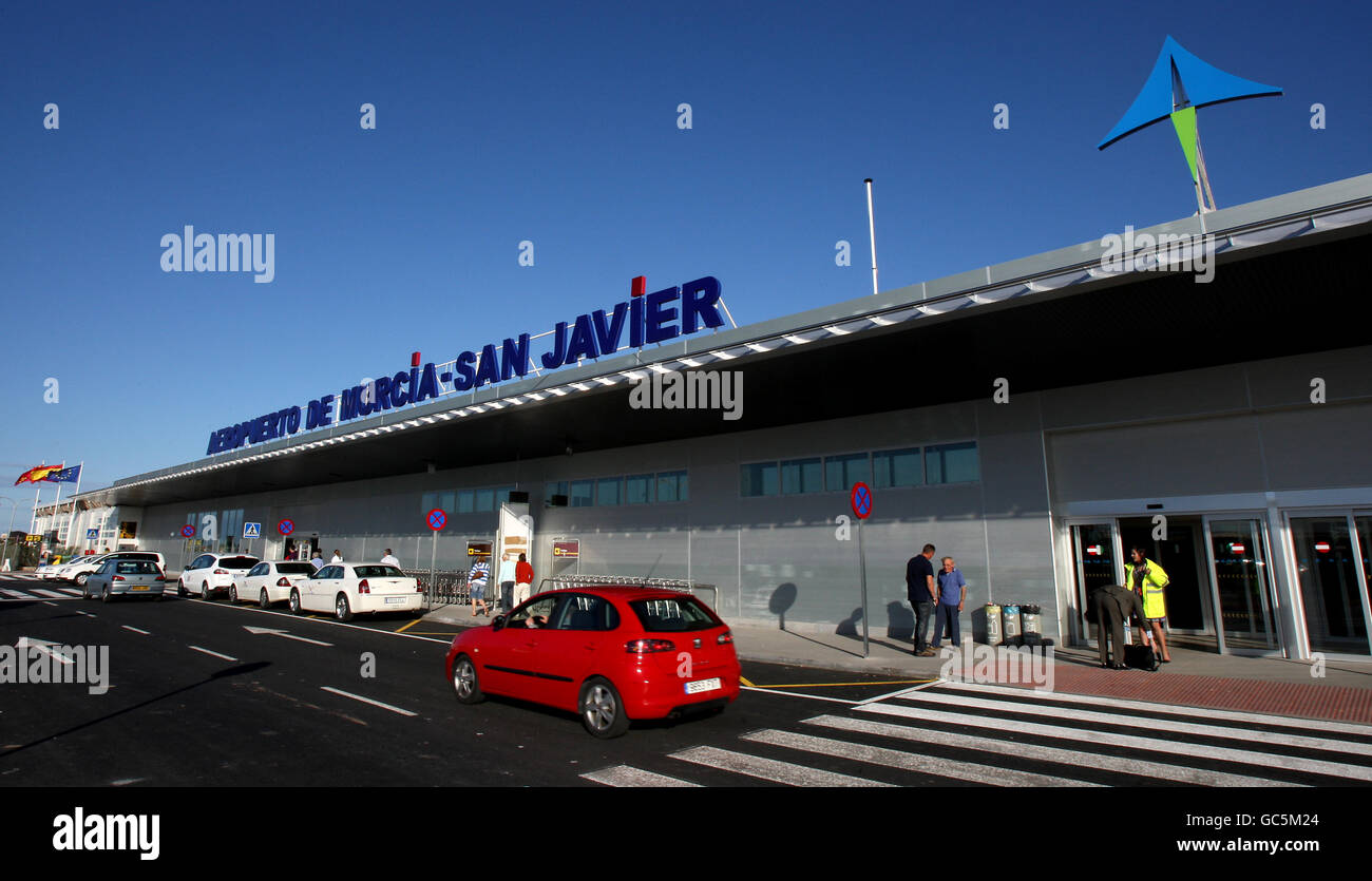 Stock de Viajes - España. Vista general del Aeropuerto de Murcia-San Javier Foto de stock