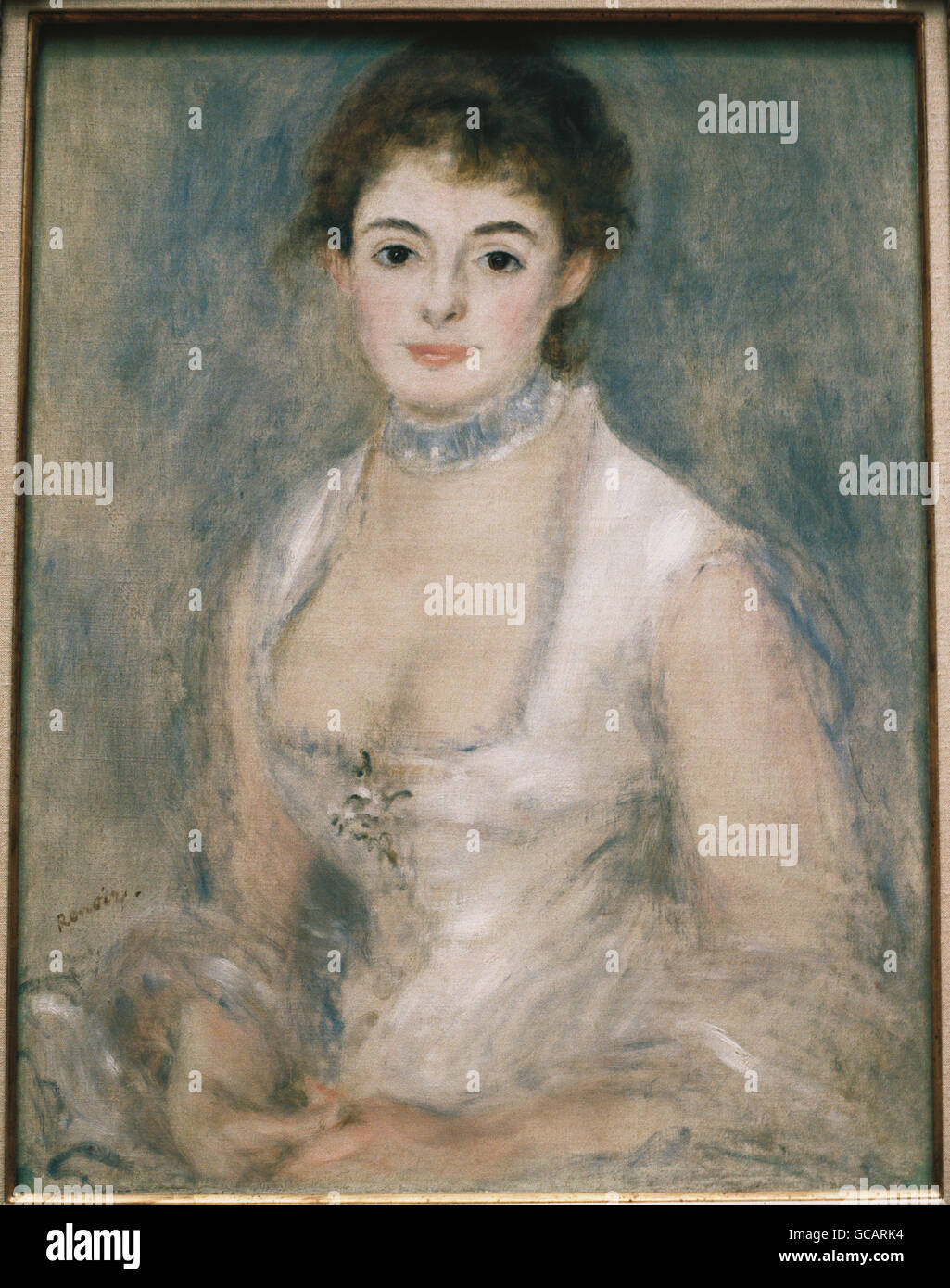 Madame Henriot por Pierre Renoir, ca. 1876 Foto de stock