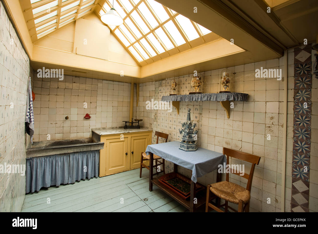 Museo Amstelkring, Ons Lieve Heer op soldadura casa de la iglesia, la Iglesia clandestina, Amsterdam, Holanda, Países Bajos, Europa Foto de stock