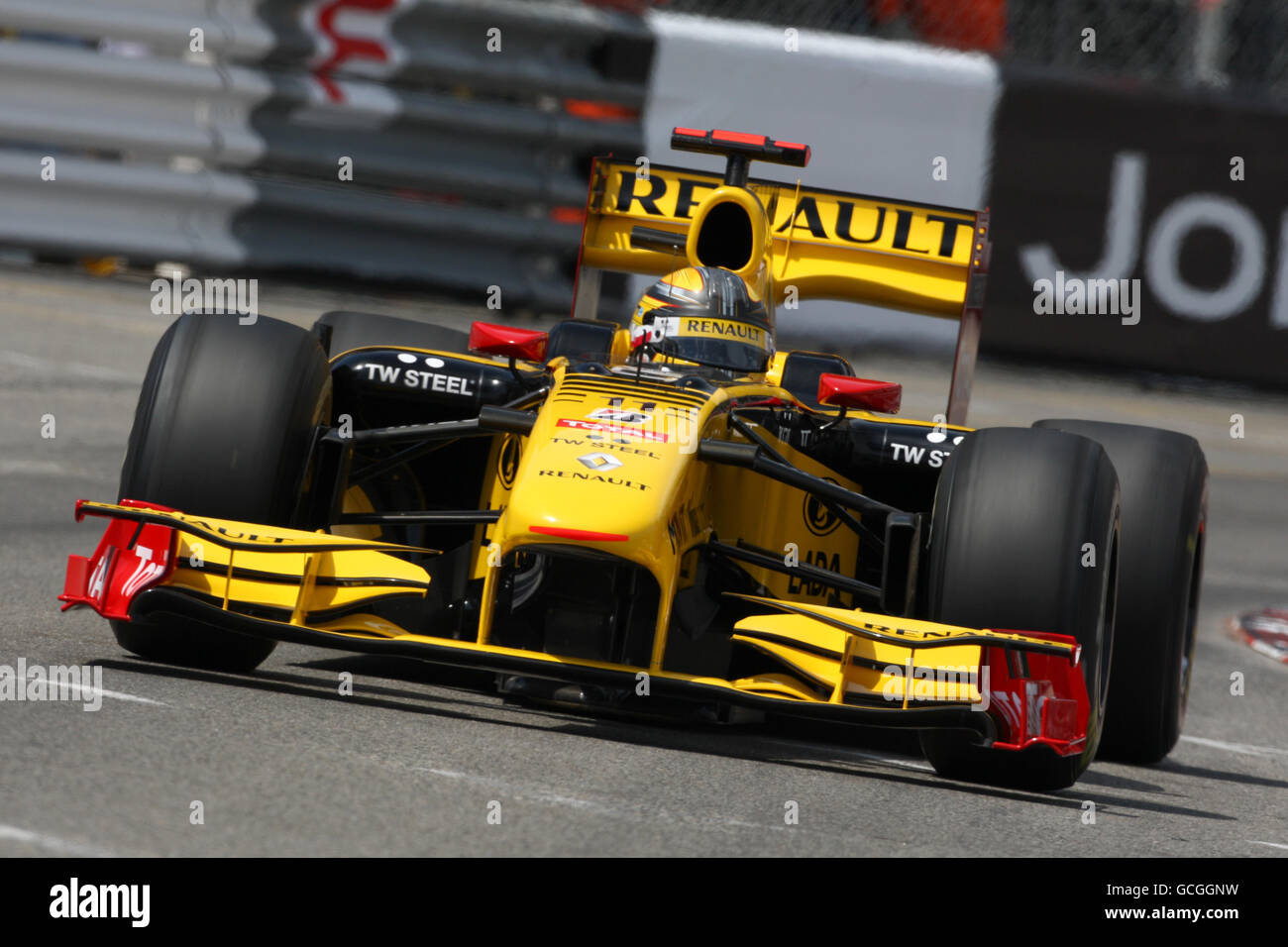 Carreras de Fórmula Uno - Gran Premio de Mónaco - Práctica y calificación - Circuito de Mónaco. Robert Kubica (POL), Renault. Foto de stock