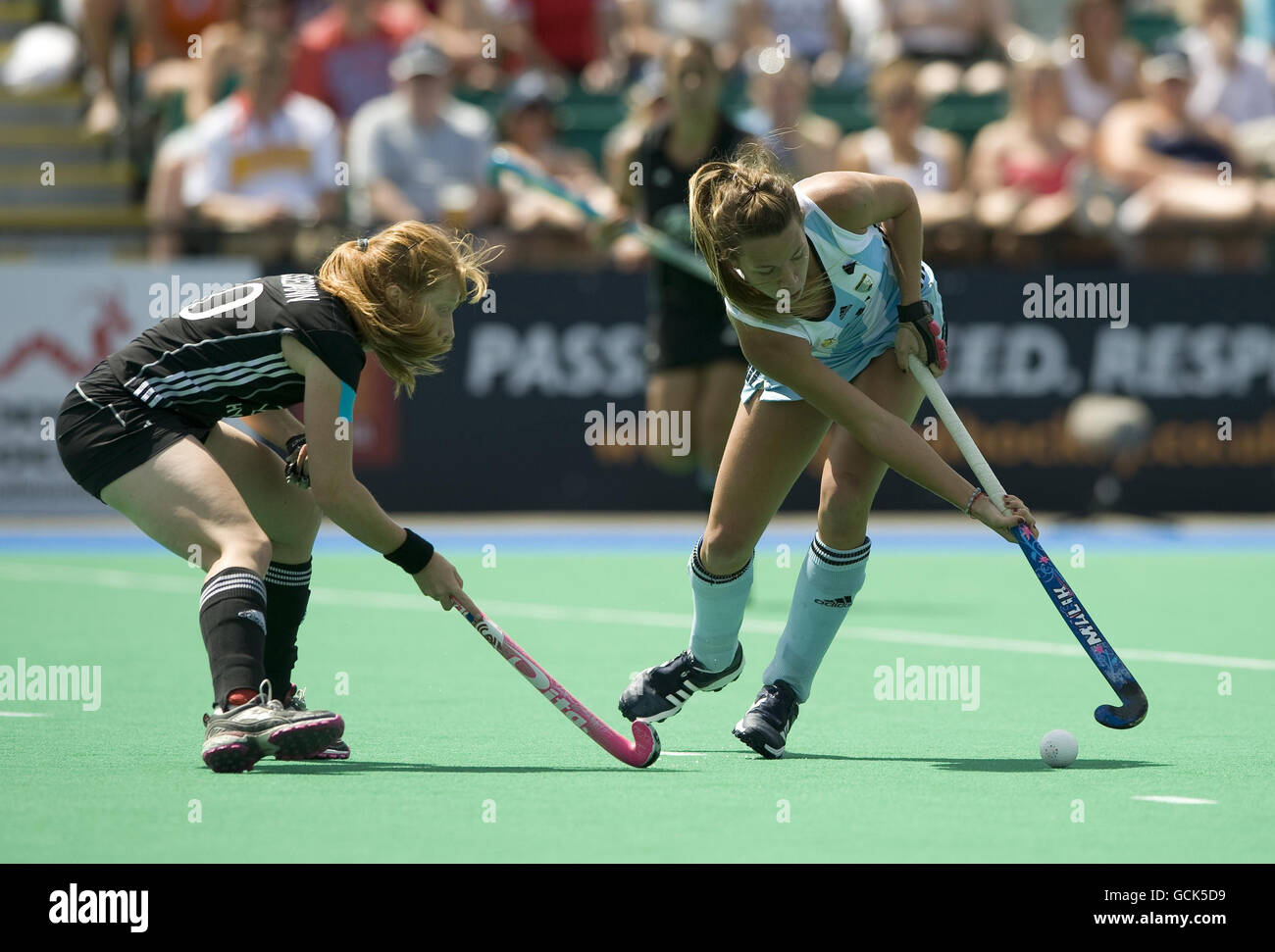 Mujer - Samsung Hockey Champions Trophy - Argentina v Alemania - Highfields  Sports Club Fotografía de stock - Alamy