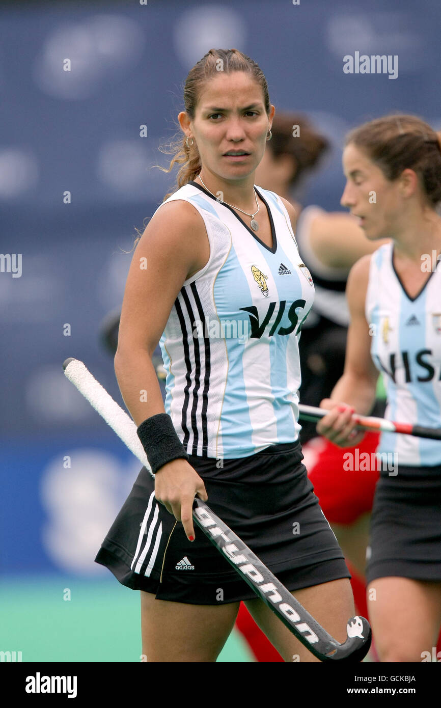 Hockey - Trofeo Campeones de la Mujer Samsung - Argentina contra Nueva  Zelanda - Highfields Sports Club. Agustina Soledad García, Argentina  Fotografía de stock - Alamy