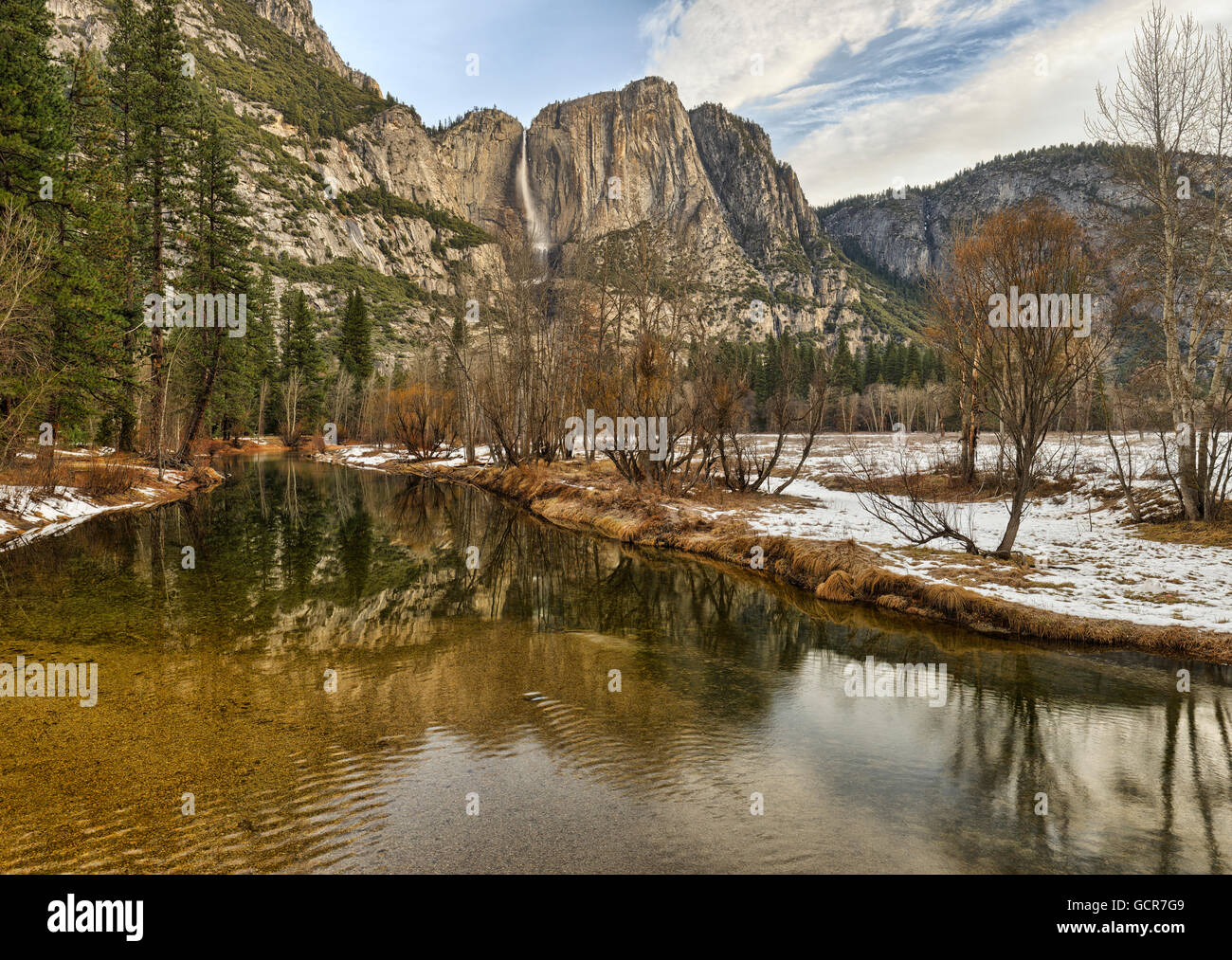 Cataratas de Yosemite, el Parque Nacional Yosemite, California Foto de stock
