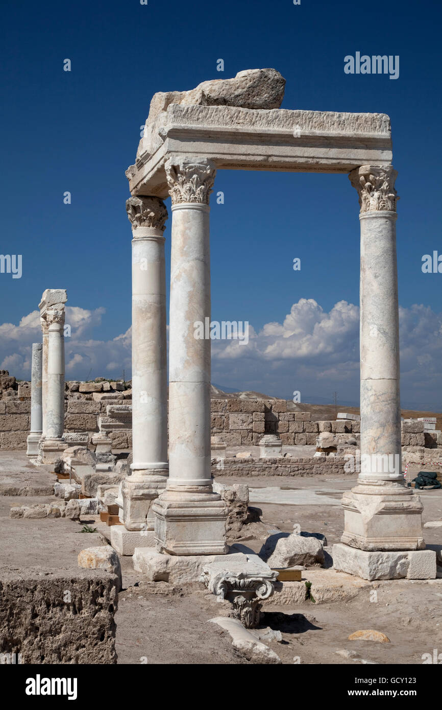 Museo y yacimiento arqueológico de Laodicea, Denizli, Licia, Turquía, Asia Foto de stock