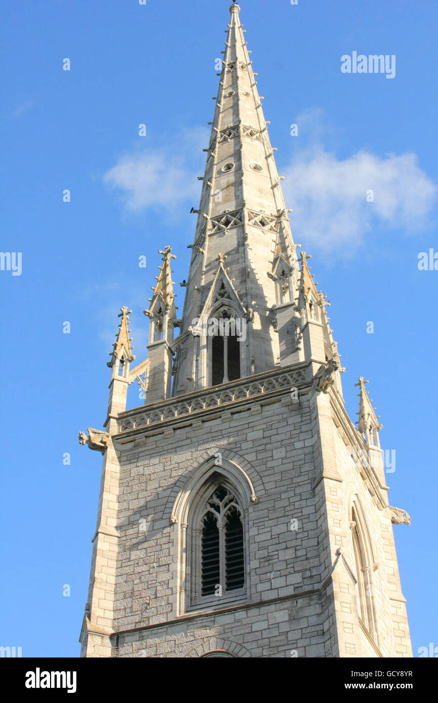 La iglesia de mármol, la Iglesia de Santa Margarita en Bodelwyddan Gales Foto de stock
