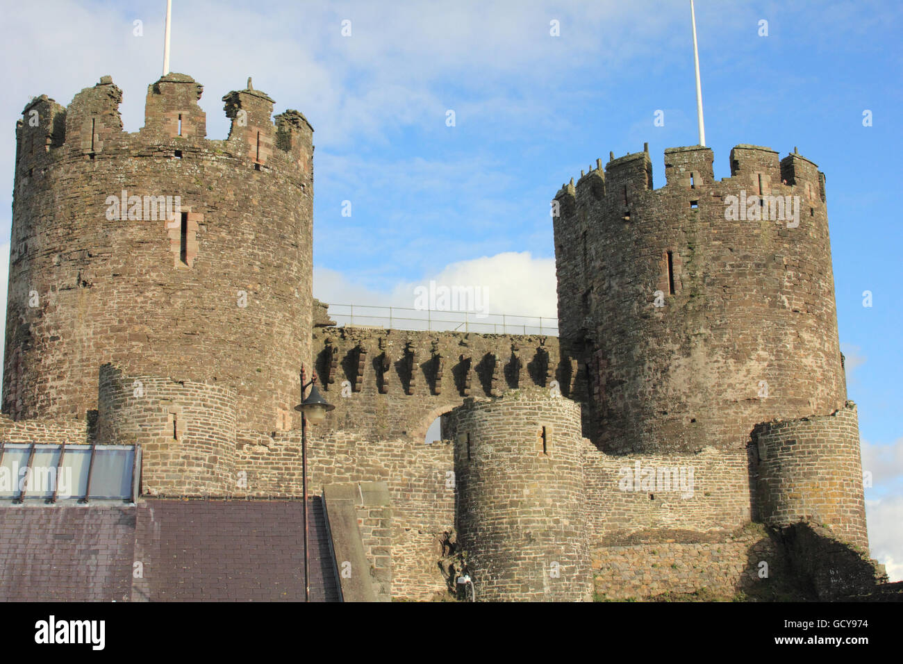 Conwy Castle Wales Foto de stock