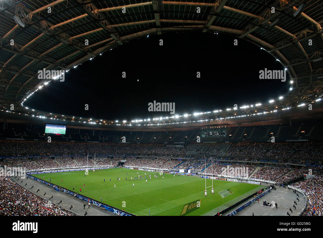 Partido de Rugby en el Stade de France, Saint Denis, Seine Saint Denis, Francia, Europa Foto de stock