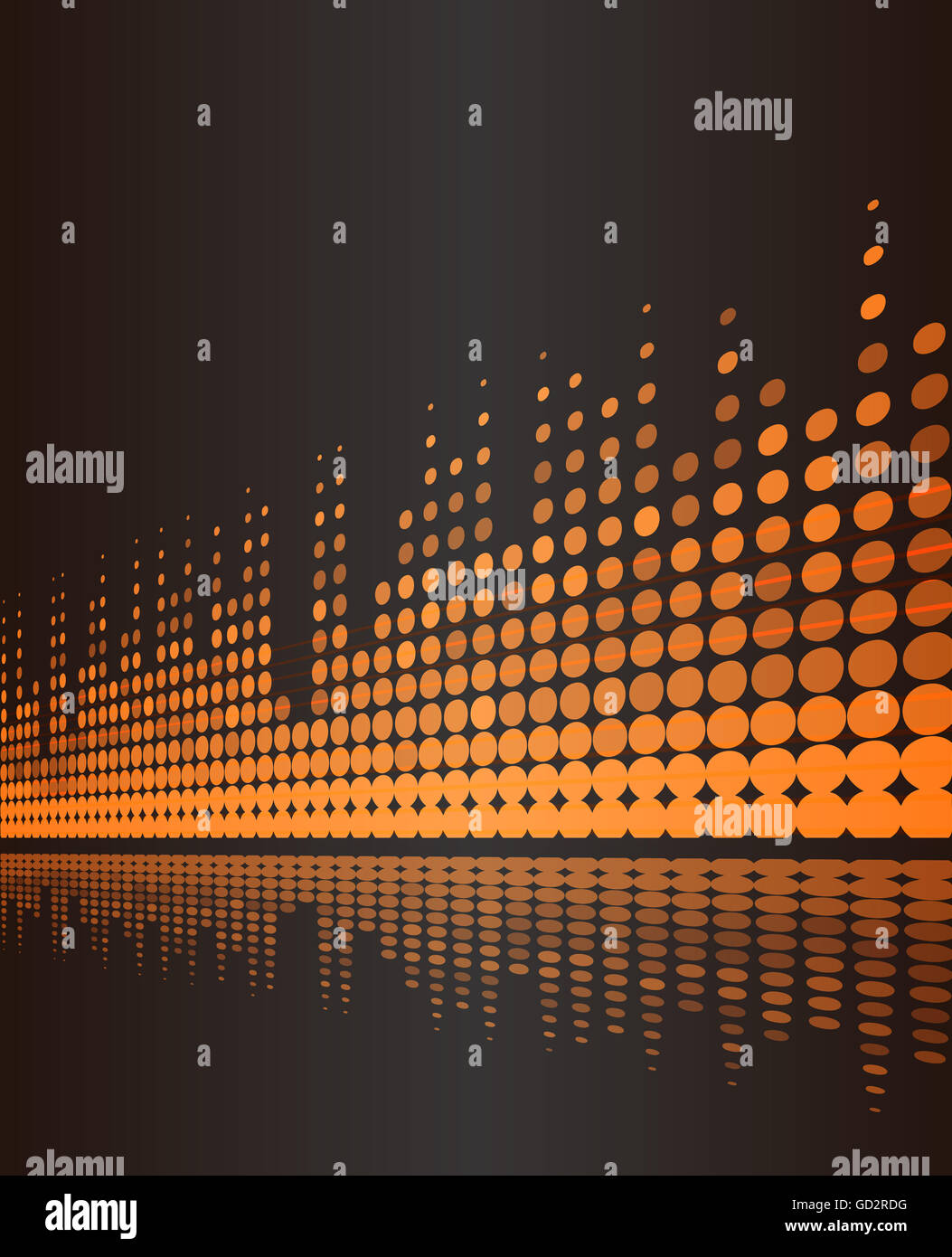 Música de fondo con frecuencia digital studio volumen líneas en marrón  oscuro Fotografía de stock - Alamy