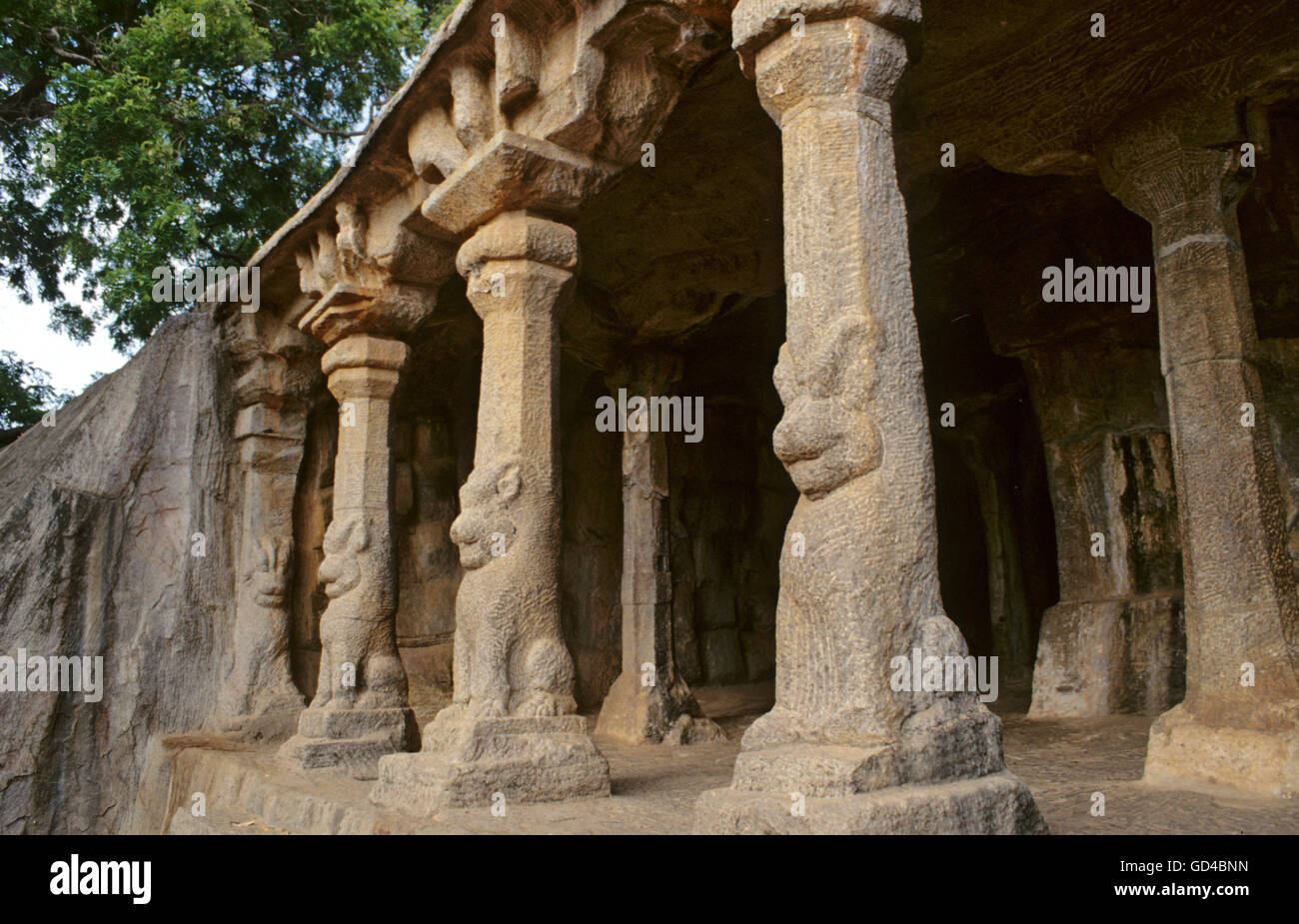 Estatuas a Mahabalipuram Foto de stock