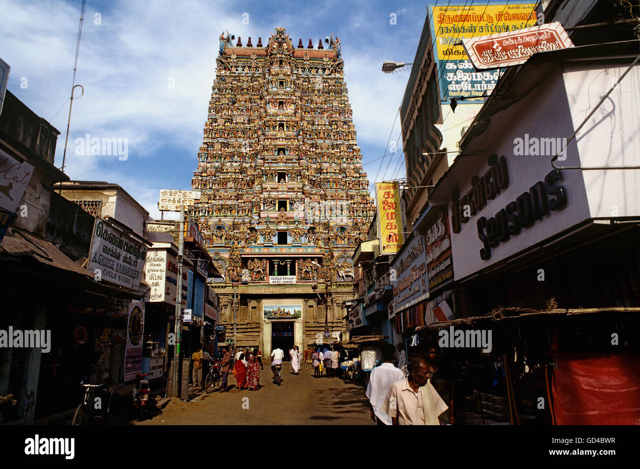 Meenakshi Templo Foto de stock