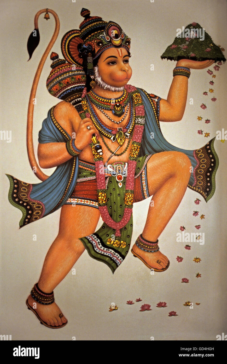 Póster de Hanuman Foto de stock
