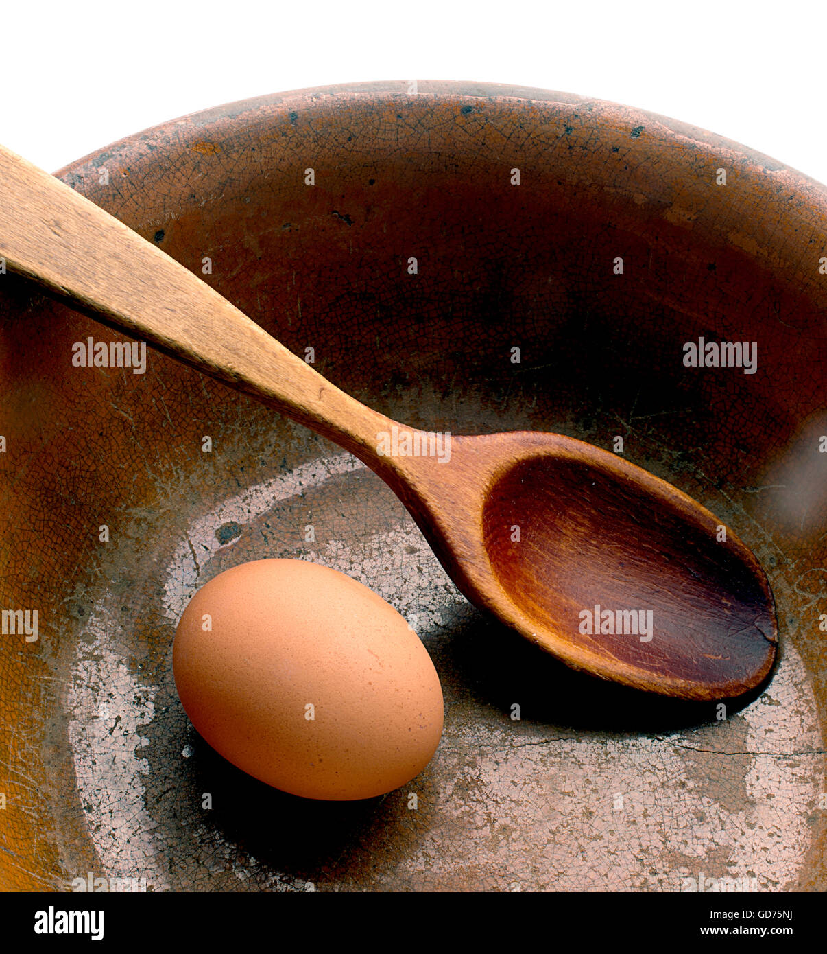 tazón de fuente de huevo Foto de stock