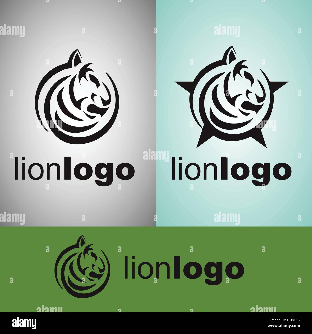 Logotipo del león conceptos diseñados de forma sencilla para que se pueda  usar para múltiples propone como el logotipo ,marca ,símbolos o iconos  Imagen Vector de stock - Alamy