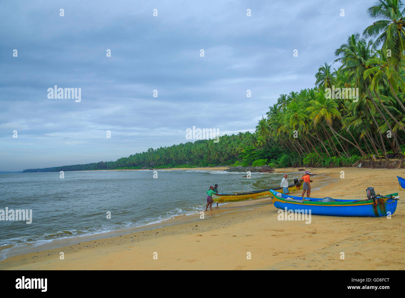 Kannur Beach (norte de Kerala - India) Foto de stock