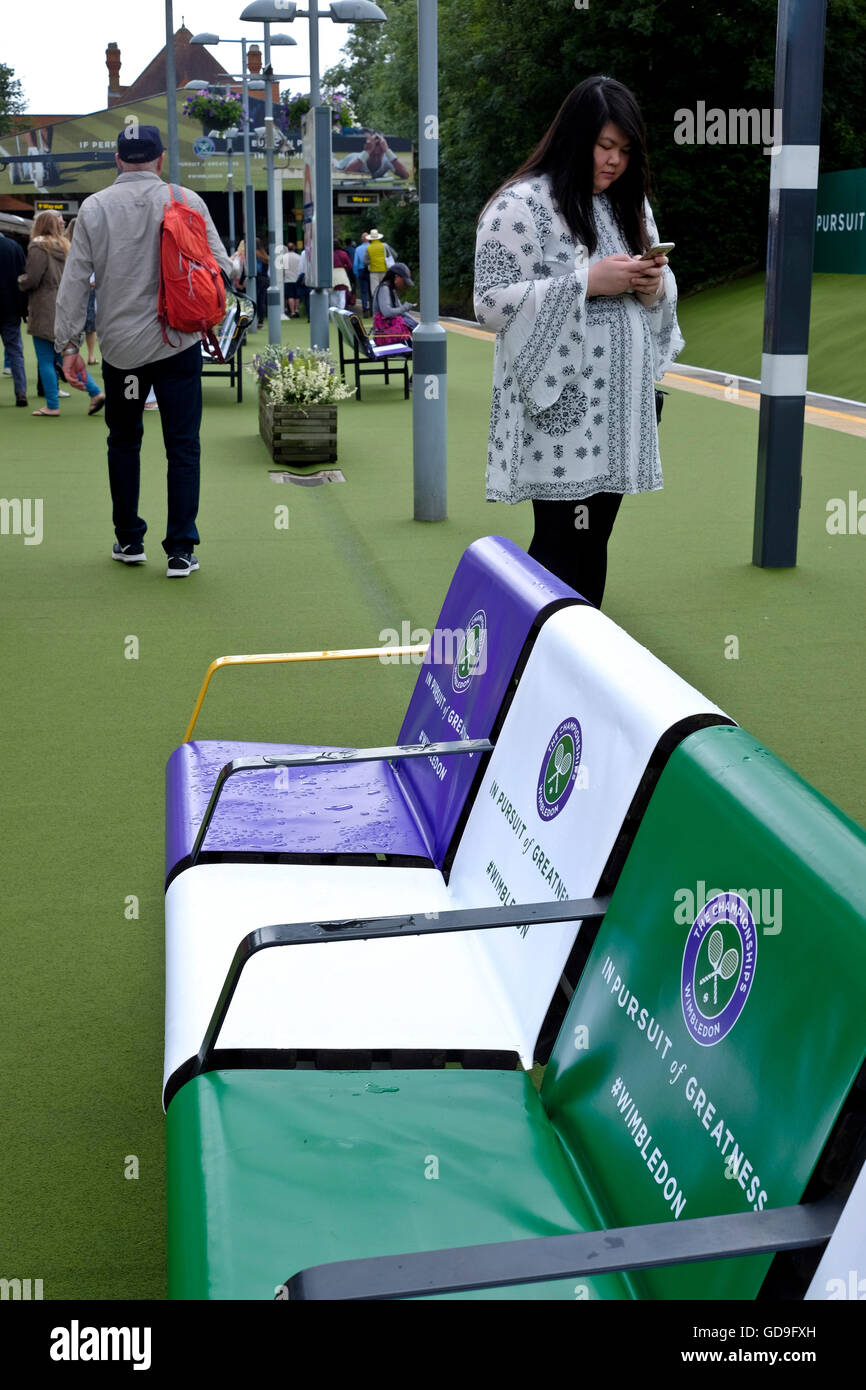 Southfields es una de las estaciones del metro de Londres, torneo de tenis en Wimbledon