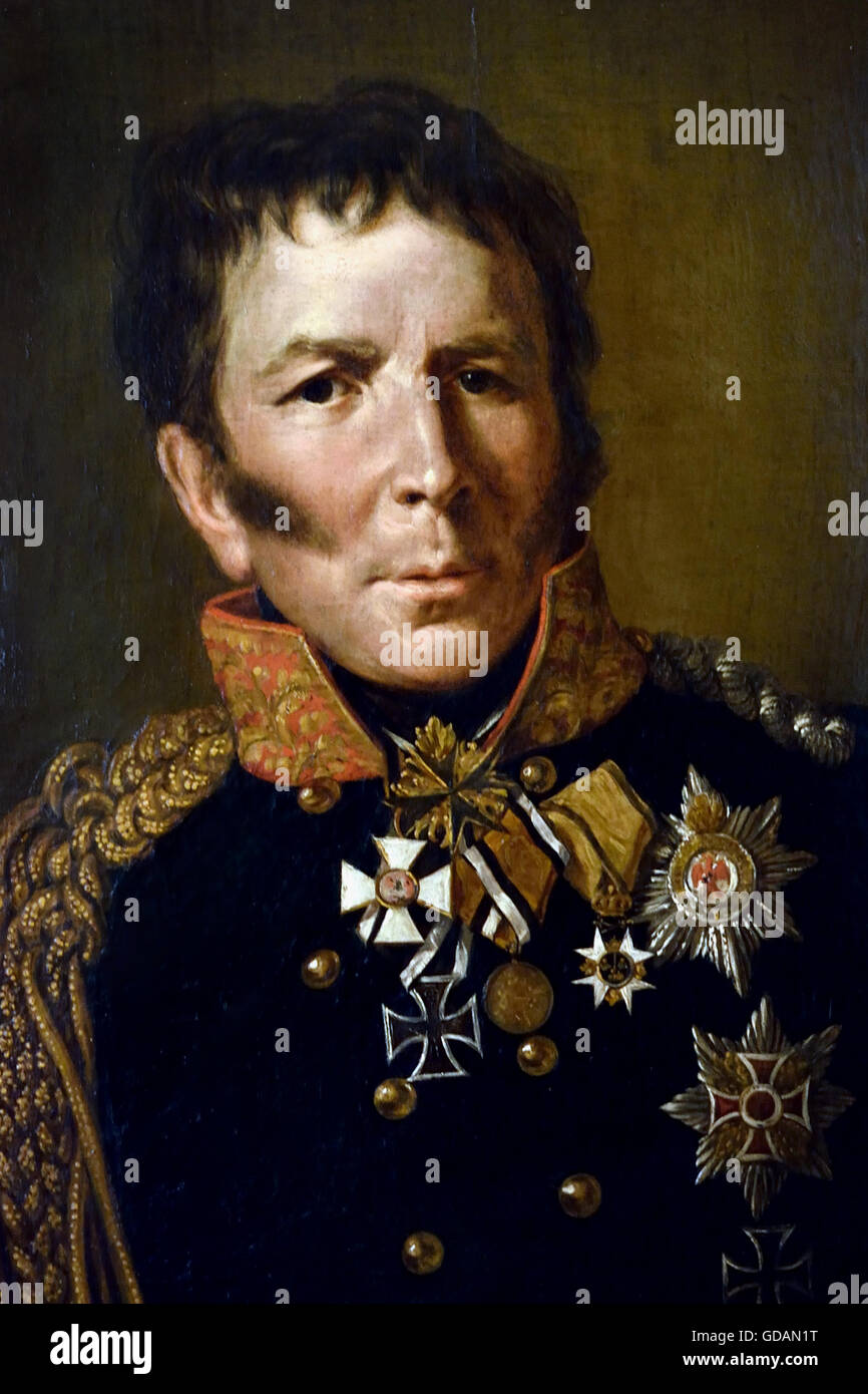 Lud wig Hermann von Boyen Leopold Gottlieb (1771 - 1848) fue un mariscal de campo en el ejército prusiano de Prusia y ministro de la guerra de 1814 a 1819 y de 1841 a 1847, Alemania Foto de stock