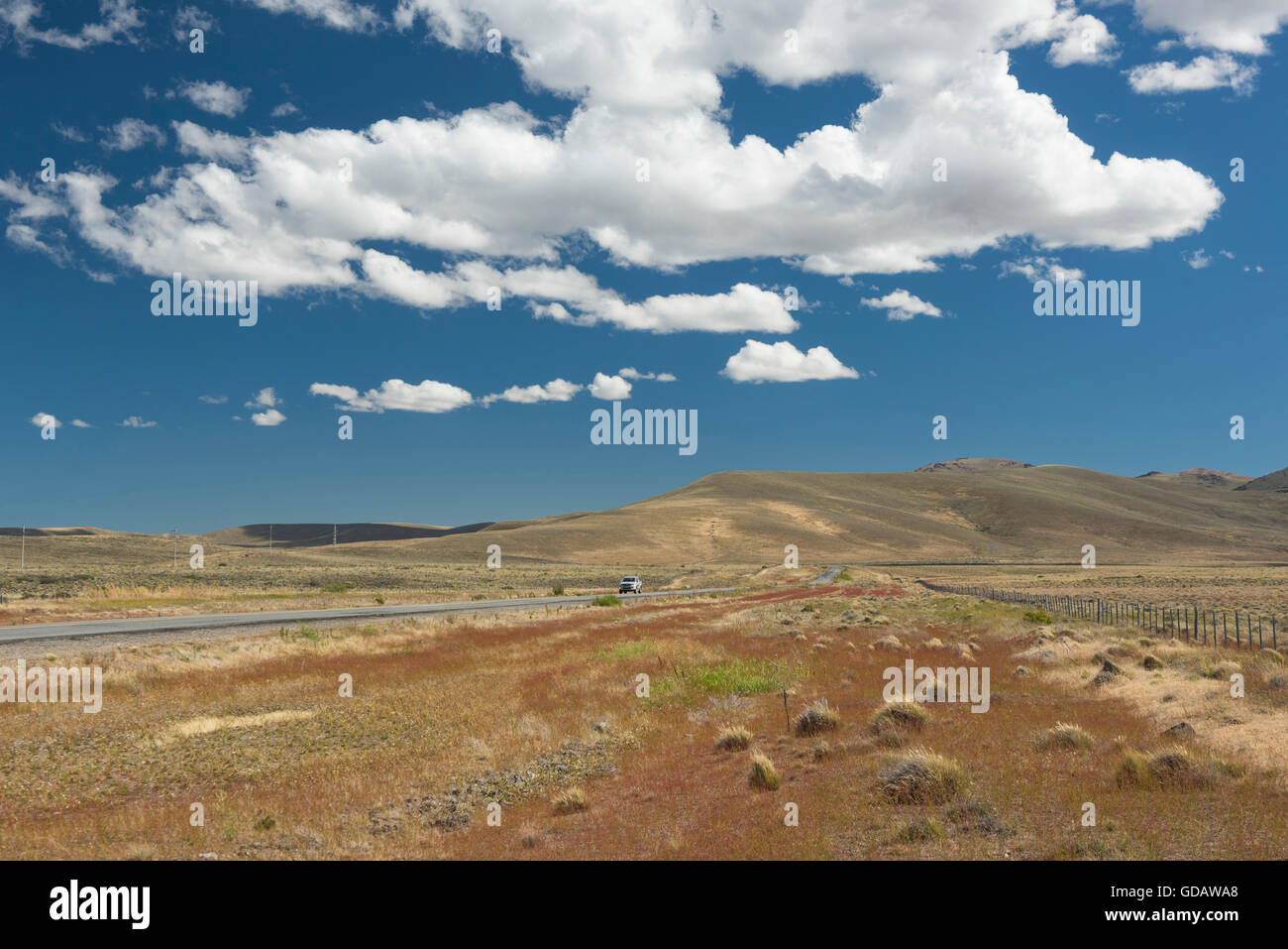 América del Sur, Argentina, Patagonia, Chubut, autopistas y Ruta 40,highway Foto de stock
