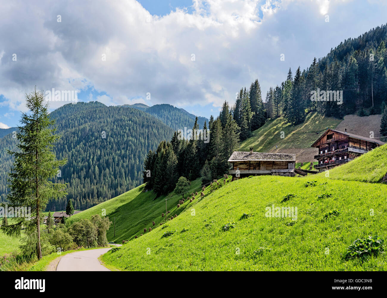 Eggeberg,Austria,Granja en el valle Villgraten Foto de stock