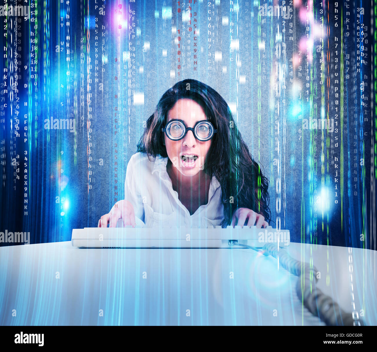 Gafas hacker mujer sale