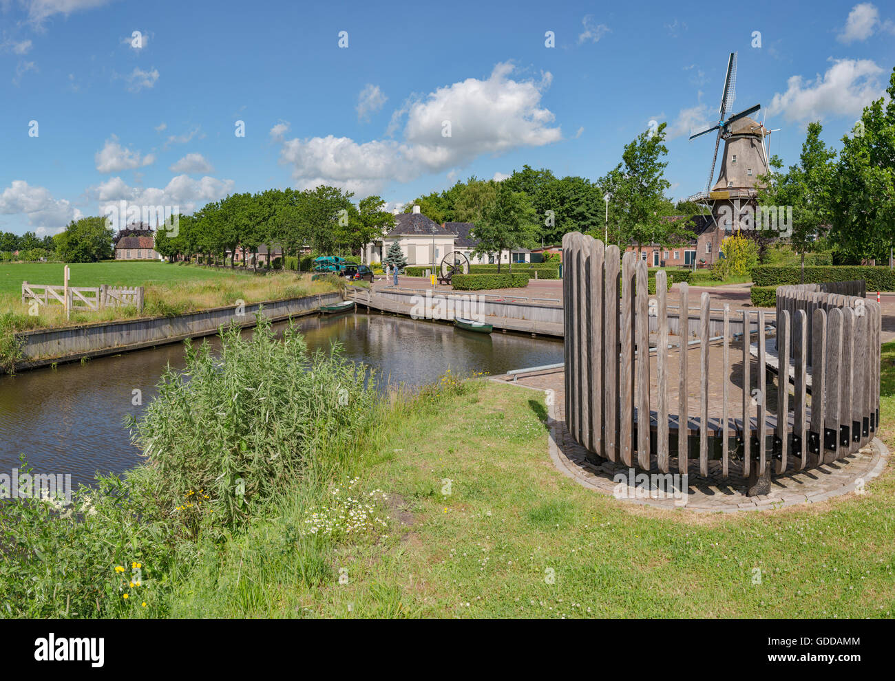 Roderwolde,Drenthe,molino llamado Woldzigt Foto de stock