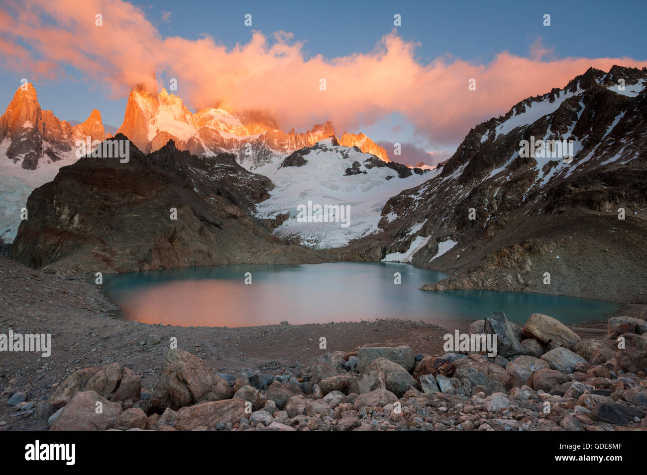Cerro Fitz Roy,Argentina,Patagonia Foto de stock