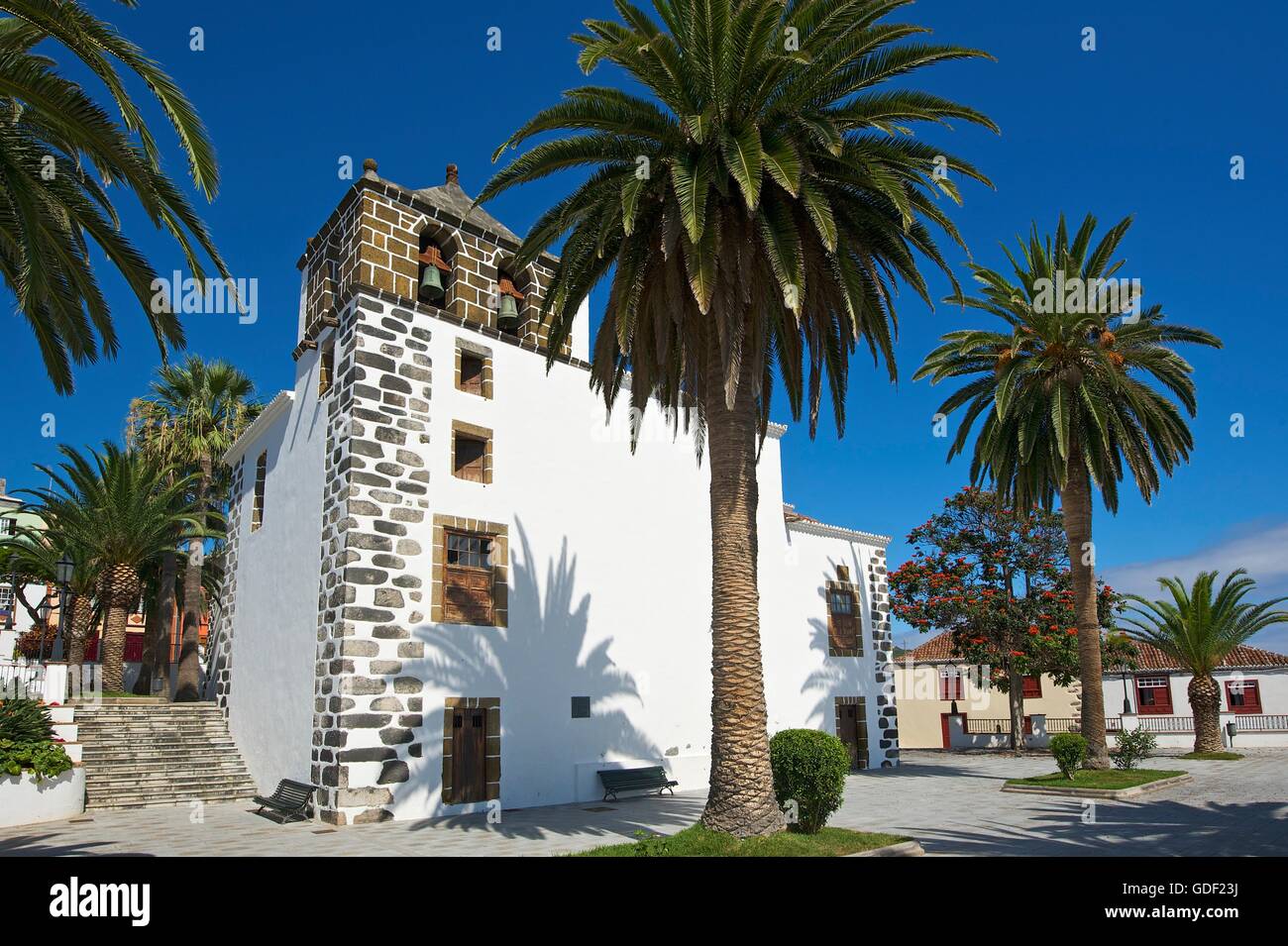 Iglesia de San Andrés, La Palma, Islas Canarias, España Foto de stock