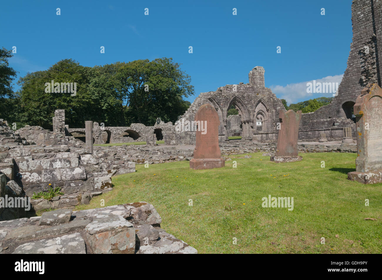 Dunfrennan abadía cisterciense, House fue fundada en 1142 por Fergus, Señor de Galloway ahora arruinado nr Kirkcudbright Dumfries y Galloway, Escocia Foto de stock