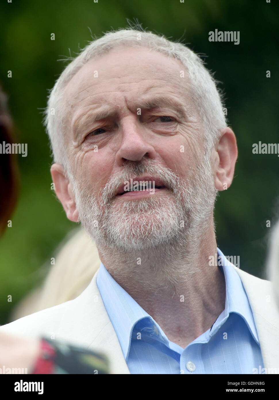 Cala de Jeremy Corbyn Foto de stock