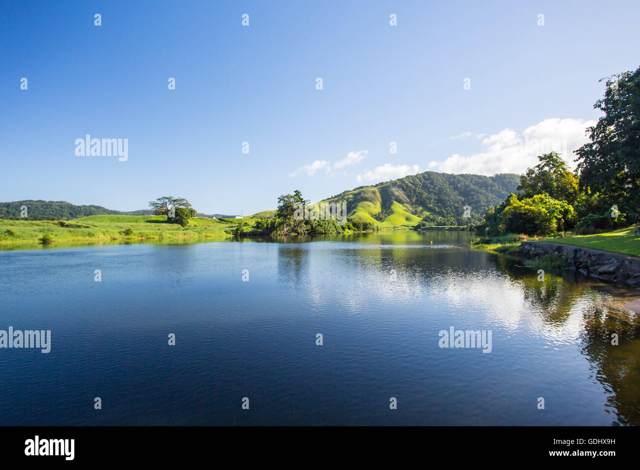 El Daintree River, cerca de la localidad de Daintree en far nth, Queensland, Australia Foto de stock