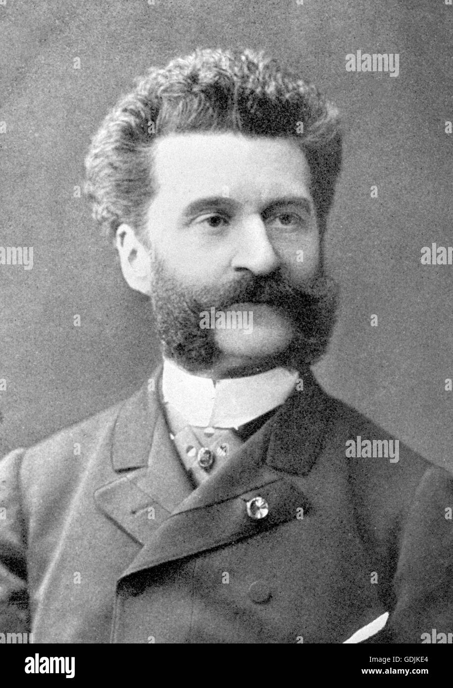 El compositor austríaco Johann Strauss II (1825-1899) Foto de stock