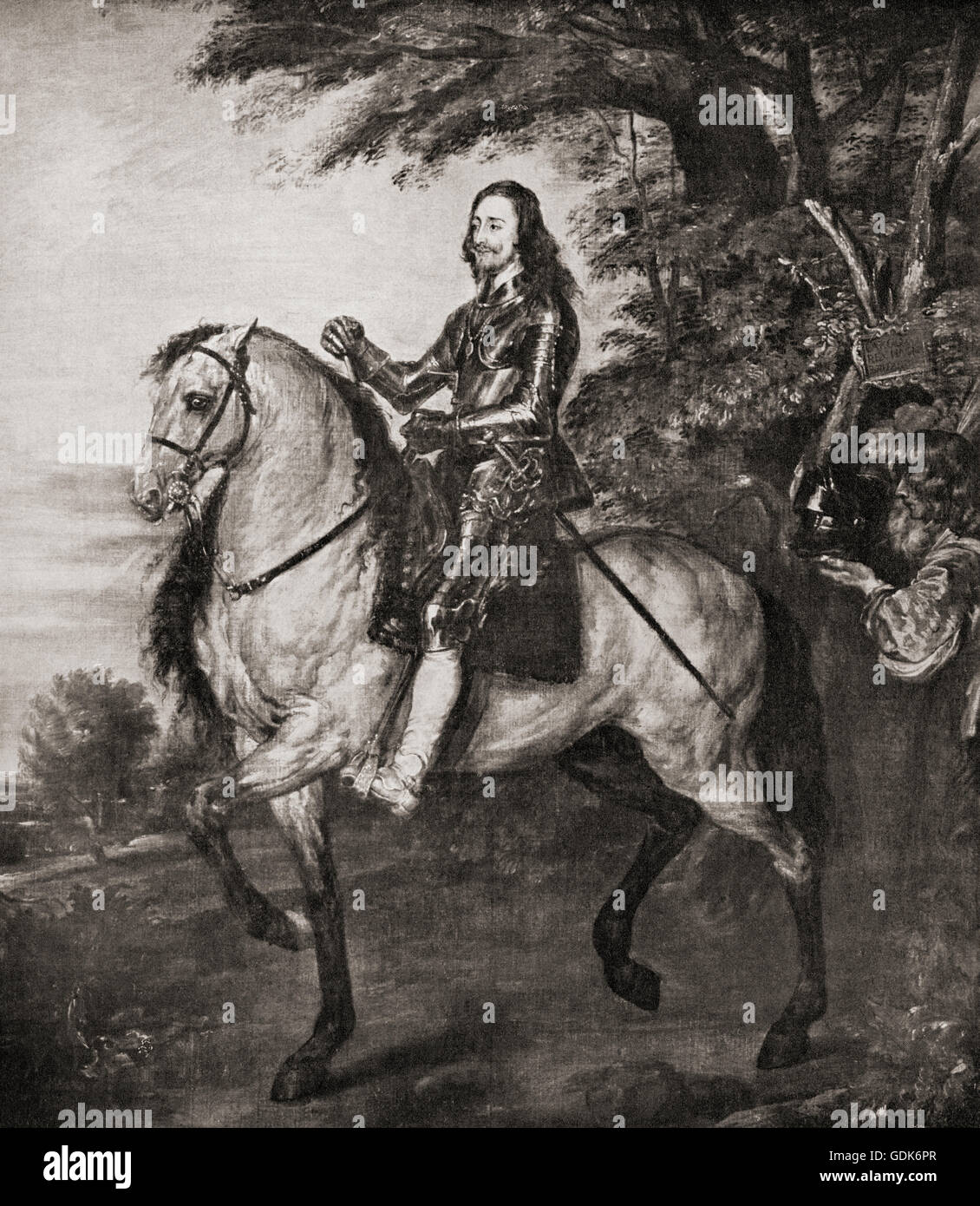 Carlos I, 1600 - 1649. El rey de Inglaterra, Escocia e Irlanda. Foto de stock