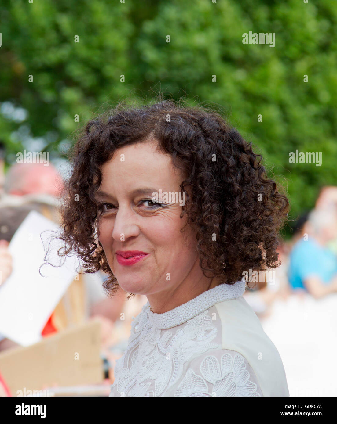 La actriz y directora alemana Maria Schrader, Festival LOLA 2016, Berlín, Alemania Foto de stock