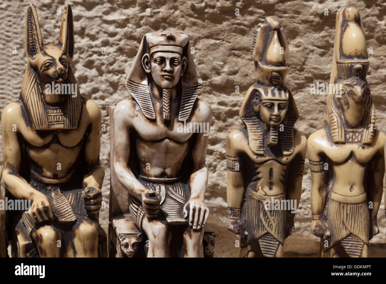 Estatuas de recuerdos de Egipto, El Cairo, Egipto. Foto de stock