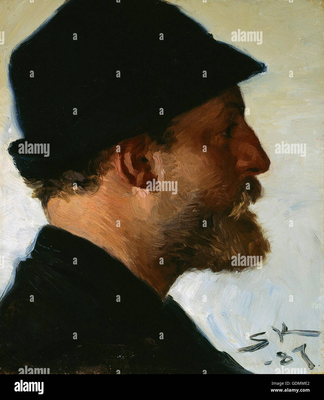 P.S. Krøyer - Viggo Johansen Foto de stock