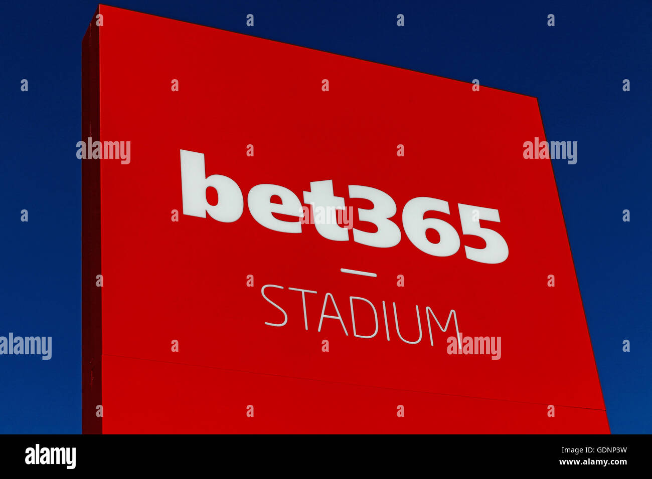 La bet365 Stadium, tierra natal del ex Premier League Football Club Stoke City, Stoke-on-Trent, Staffordshire Inglaterra Foto de stock