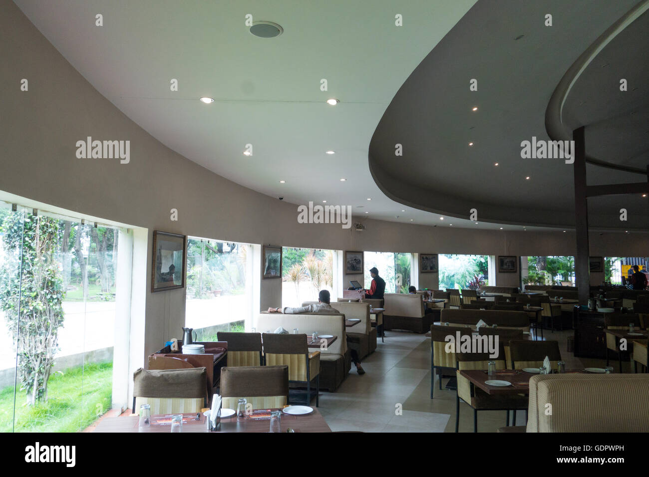 Los interiores del famoso restaurante Paraíso Foto de stock