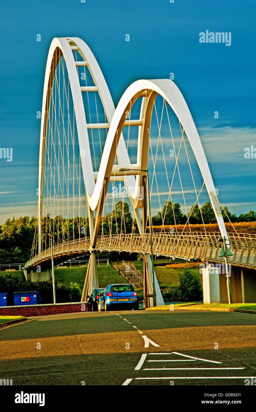 Puente de infinito, Stockton on Tees Foto de stock