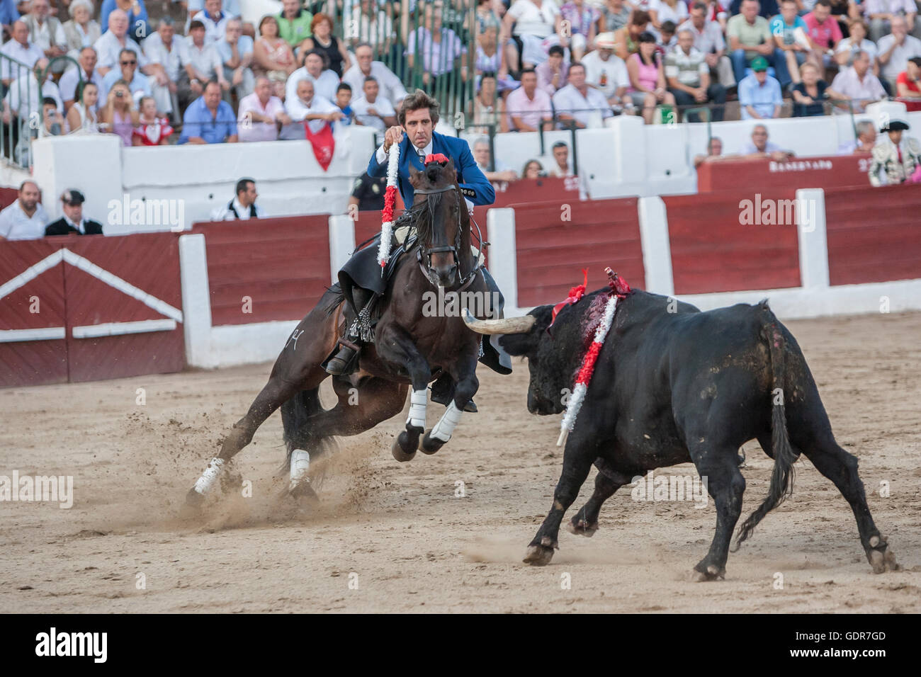 Pablo Hermoso de Mendoza, el torero a caballo español, Linares, provincia de Jaén, España Foto de stock