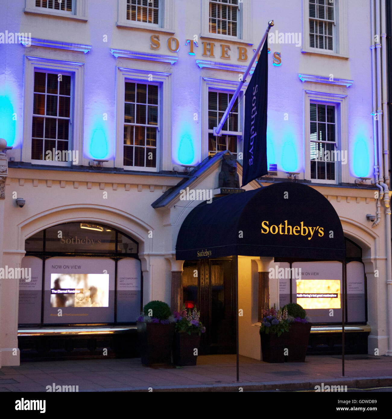 Subastas Sotheby's en New Bond Street, Londres, Inglaterra, Reino Unido. Foto de stock