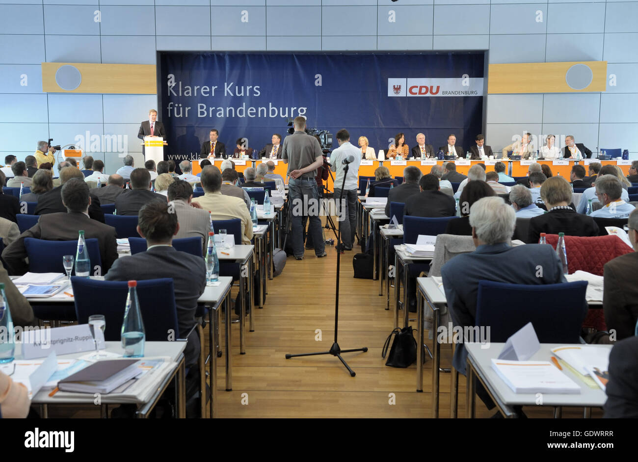 El 23º Congreso del Partido de la CDU Brandenburg Foto de stock