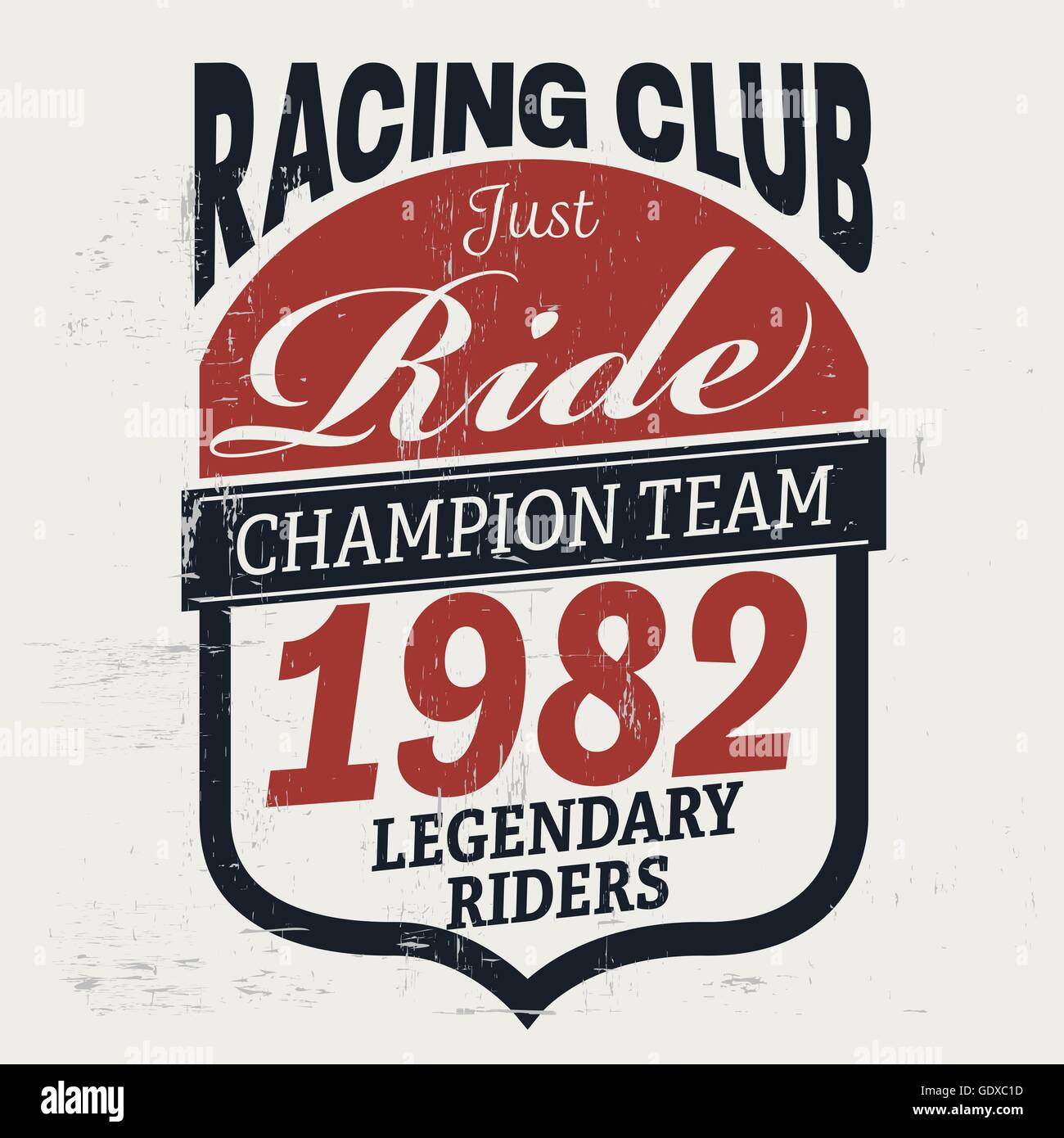 Tipografía vintage para imprimir el logotipo de la marca t-shirt. Retro  ilustración ilustración vectorial Imagen Vector de stock - Alamy