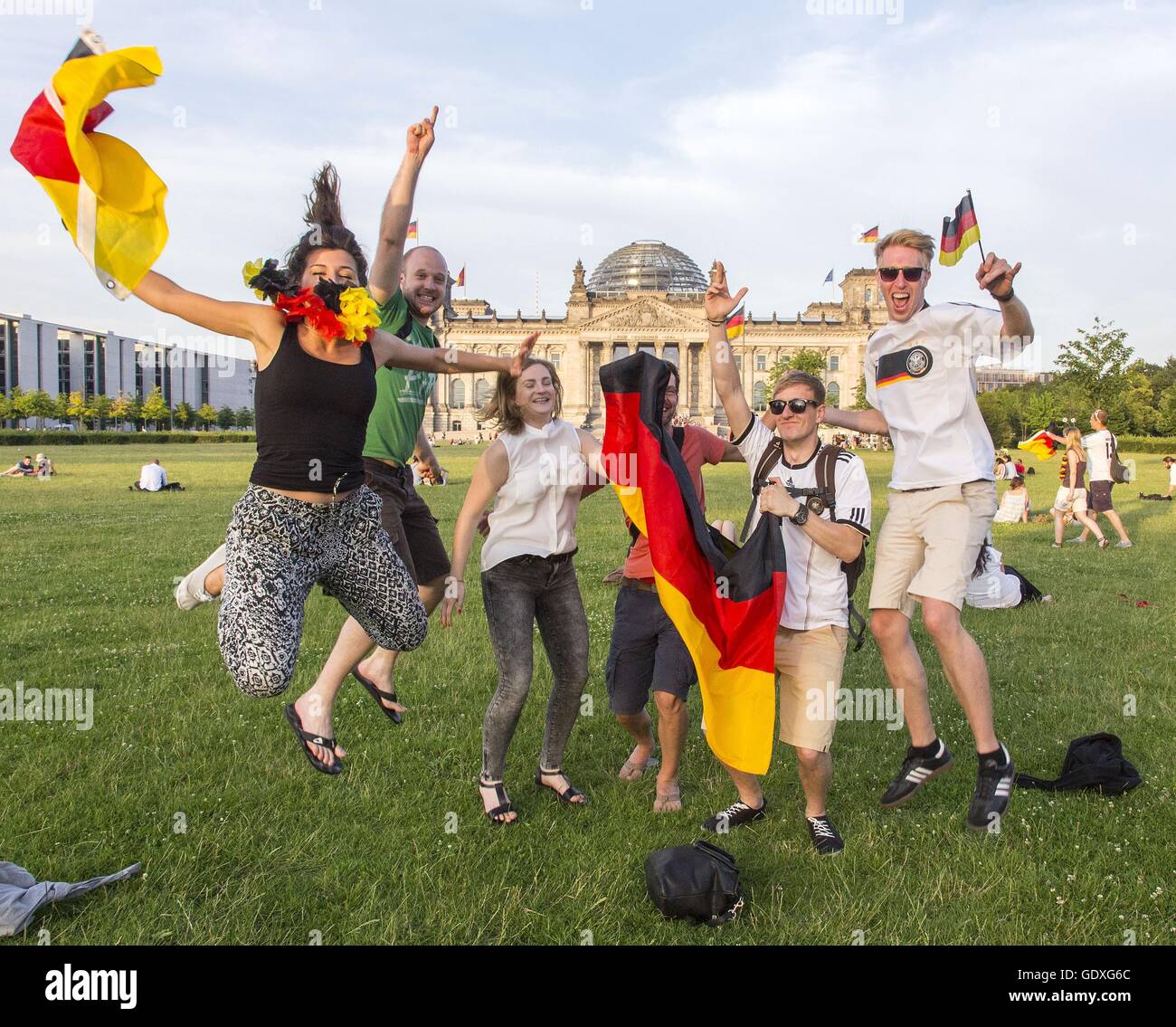 Copa Mundial de Fútbol de 2014 en Berlín, Alemania, 2014 Foto de stock
