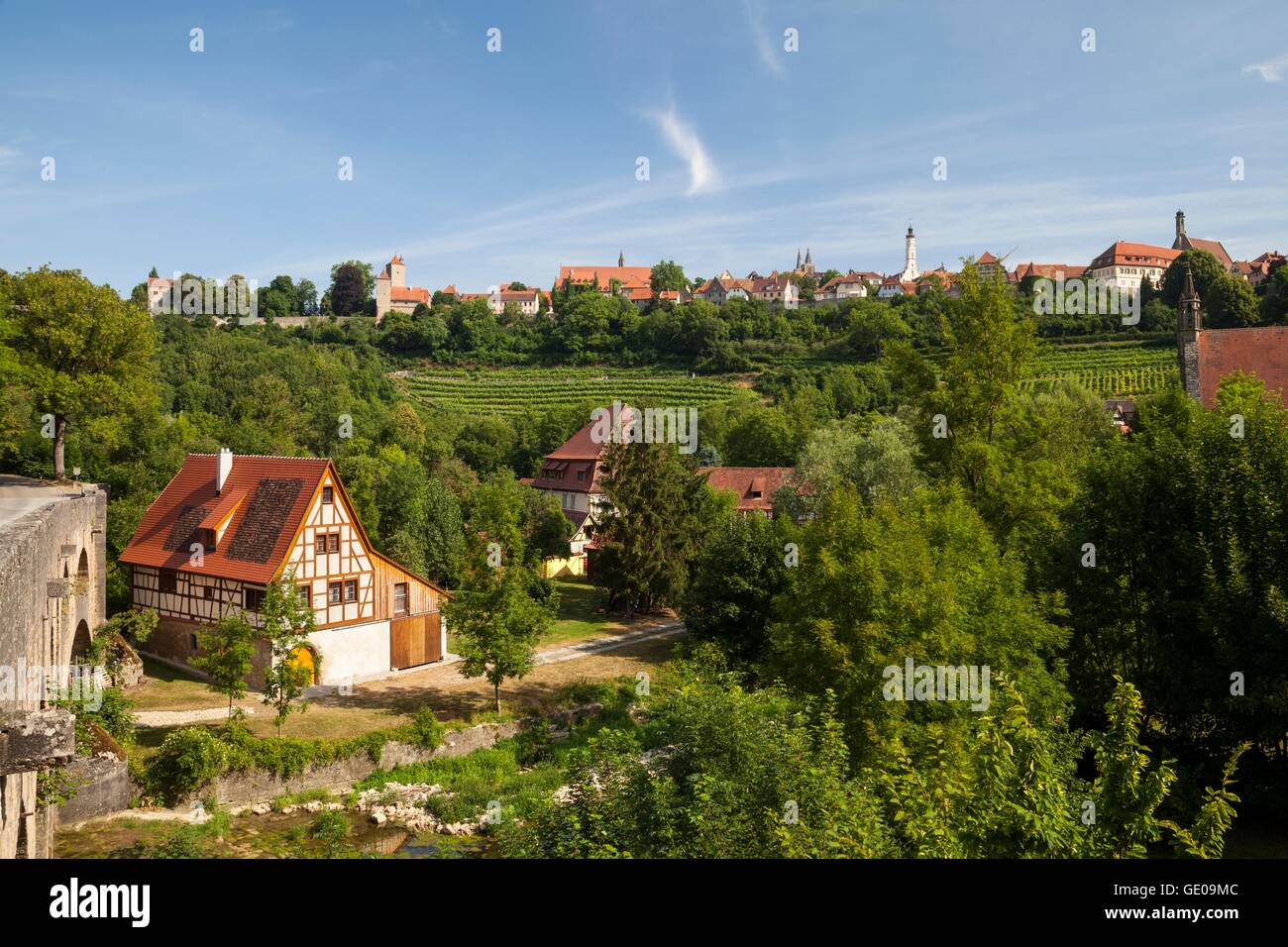 Geografía / viajes, Alemania, Baviera, Franconia, Rothenburg ob der Tauber, Additional-Rights-Clearance-Info-Not-Available Foto de stock