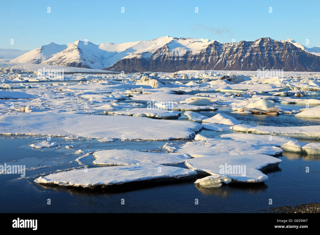 Geografía / viajes, Islandia, el este de Islandia, Jökulsarlon, laguna glacial, Additional-Rights-Clearance-Info-Not-Available Foto de stock