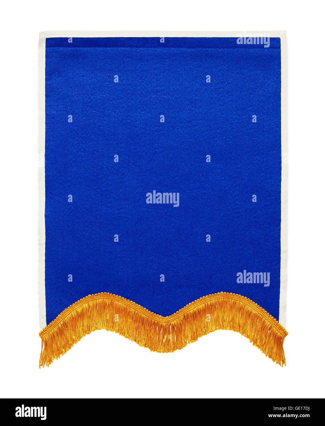 Premio Escolar azul Banner aislado sobre fondo blanco. Foto de stock