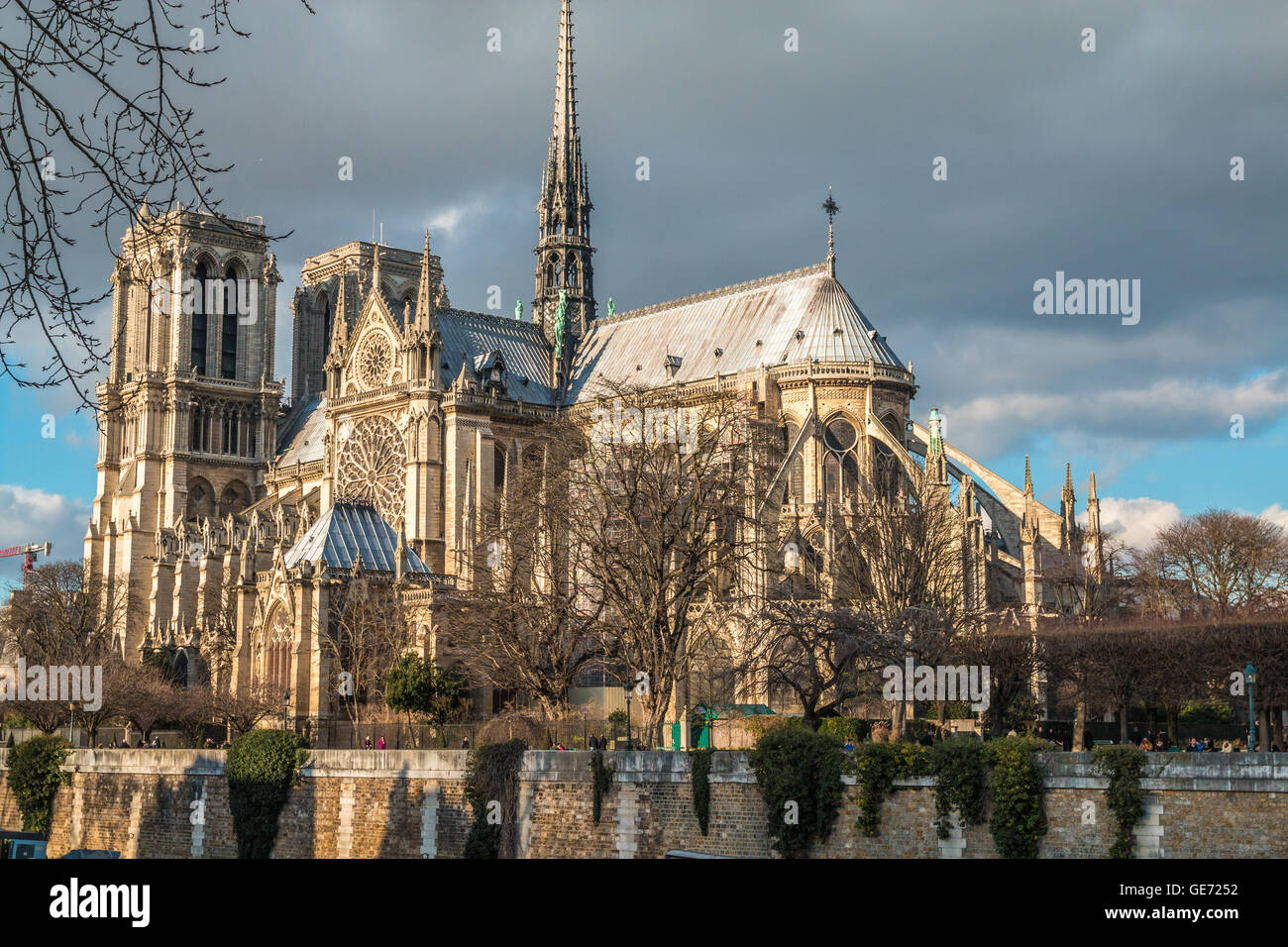 La Catedral de Notre Dame de París Foto de stock